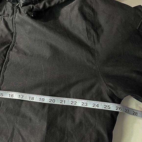 KAID Men’s Cold Gear Winter Coat Sz L Black Hooded Quilted/Fleece Lined Pockets - Picture 14 of 15